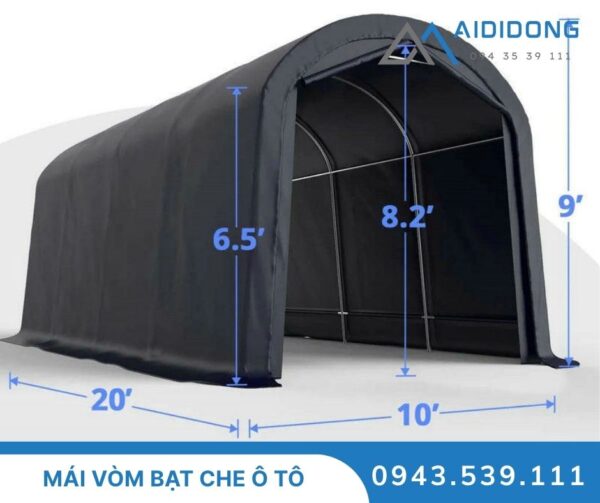 Mái bạt vòm che ô tô