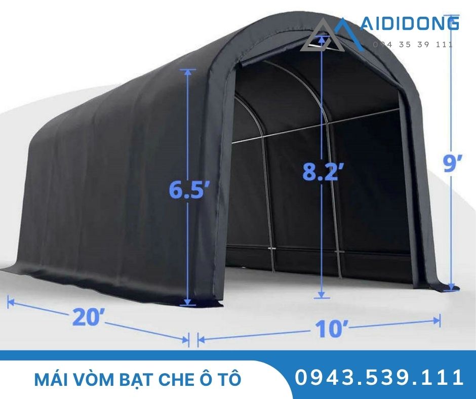 Mái bạt vòm che ô tô