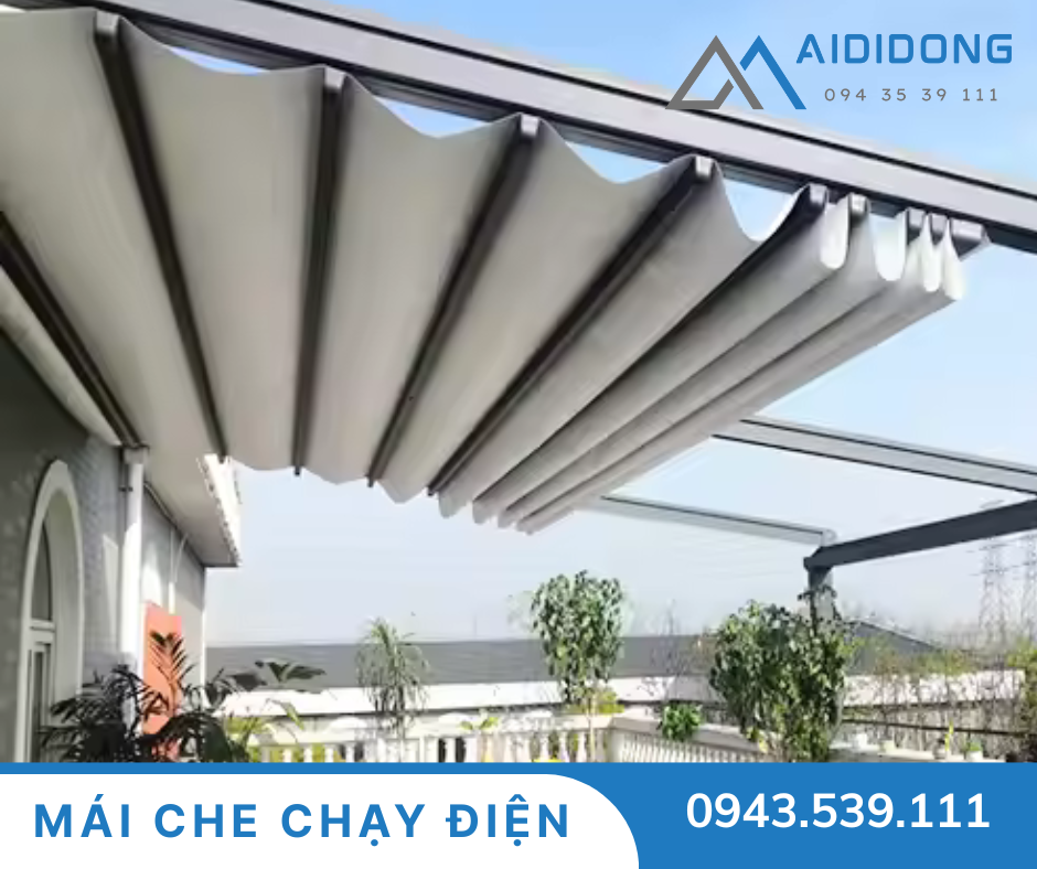 Mái hiên di động chạy điện