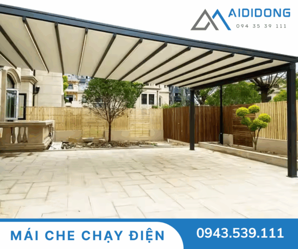 Mái hiên di động chạy điện