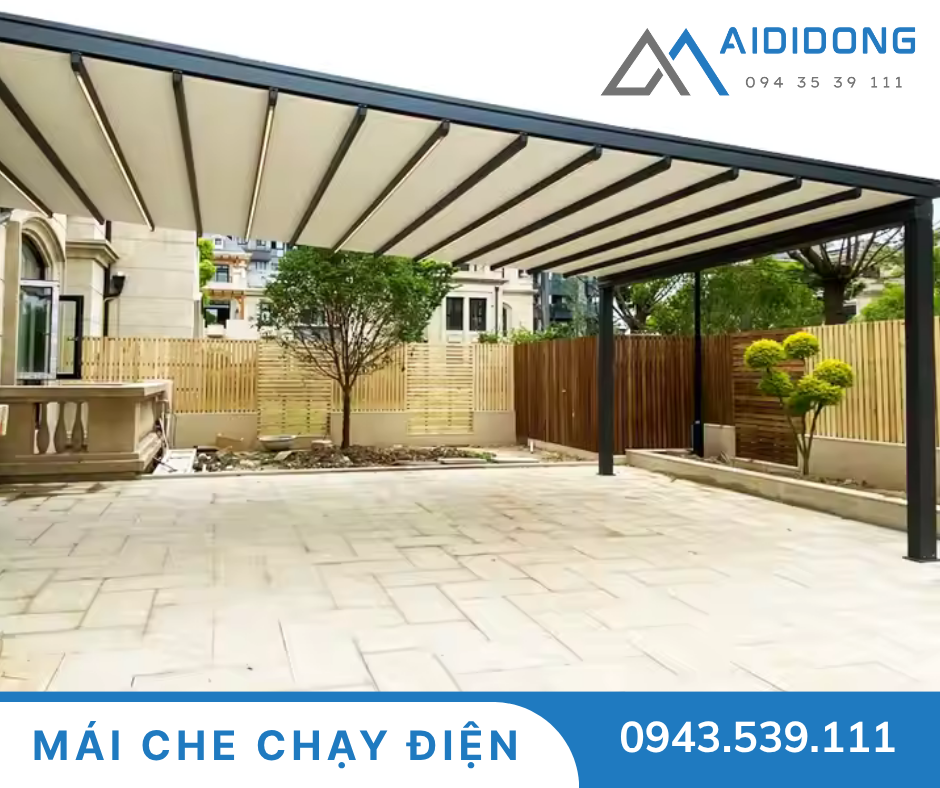 Mái hiên di động chạy điện