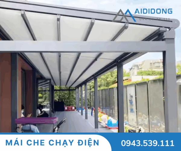 Mái hiên di động chạy điện