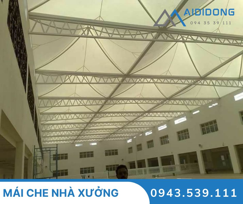 Mái che nhà xưởng khổ lớn