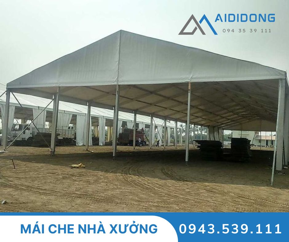 Thi công mái che nhà xưởng