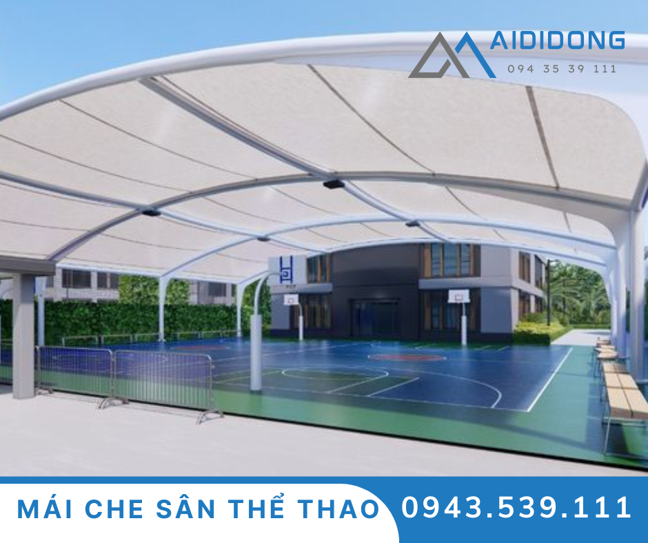 Mái che sân thể thao giá tốt