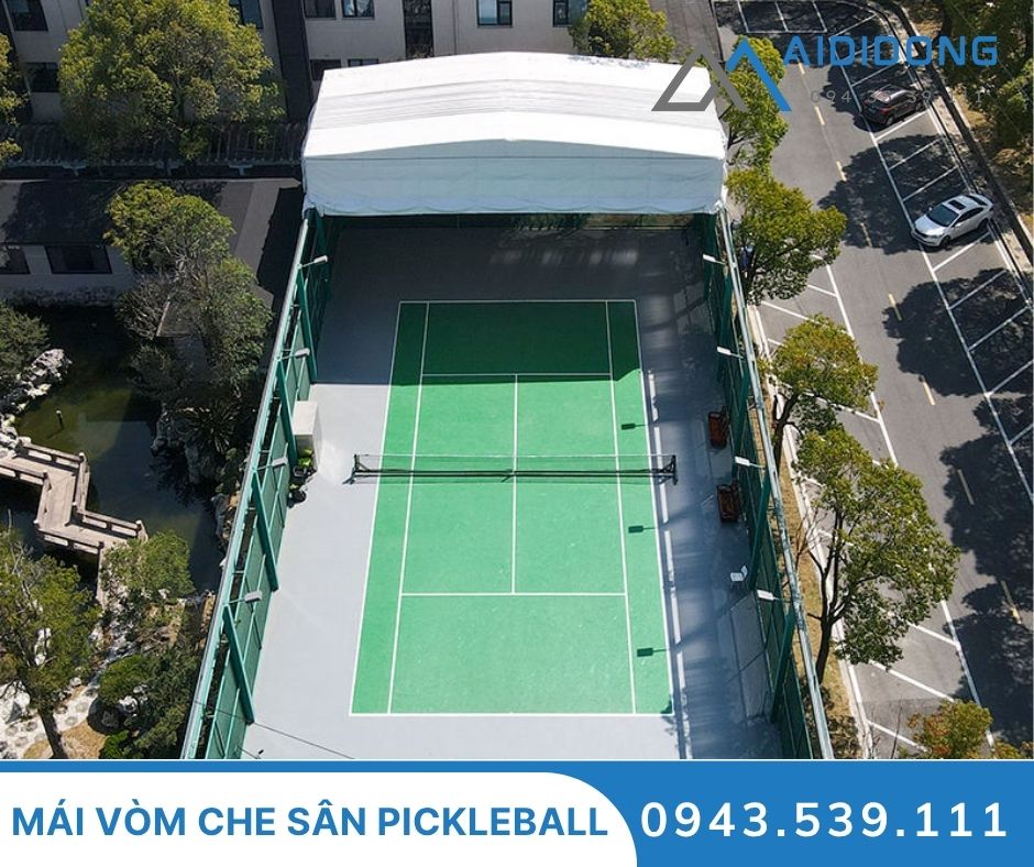 Mái vòm di động sân pickleball