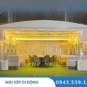 Mái xếp di động có cửa