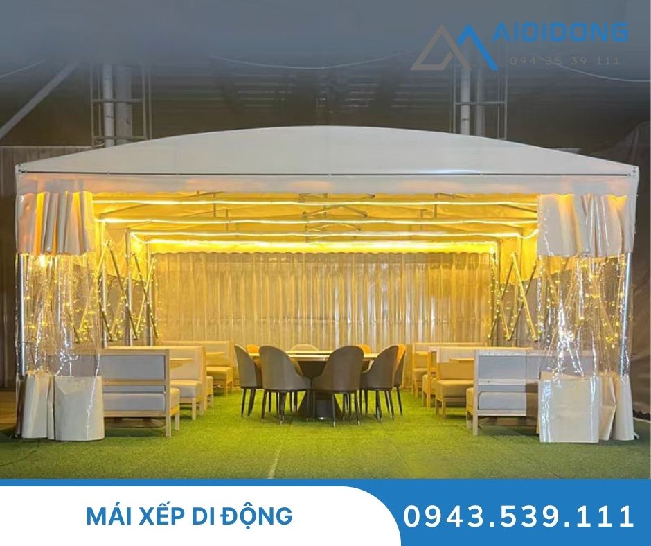 Mái xếp di động có cửa