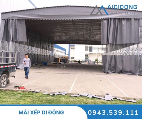 Mái xếp di động có cửa