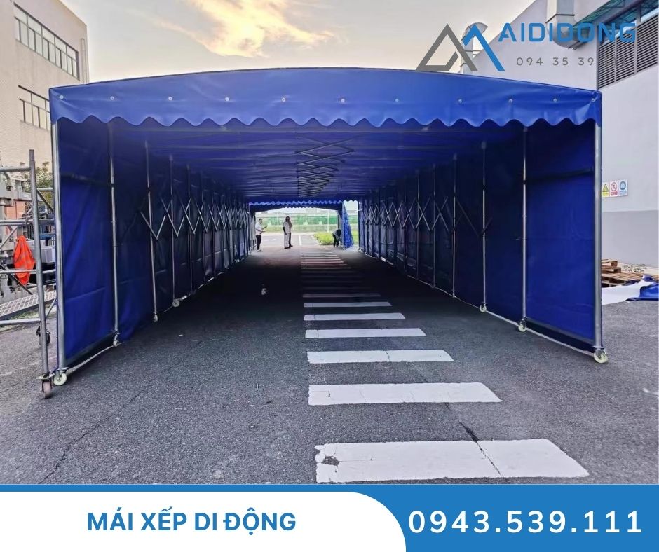 Mái xếp di động có cửa