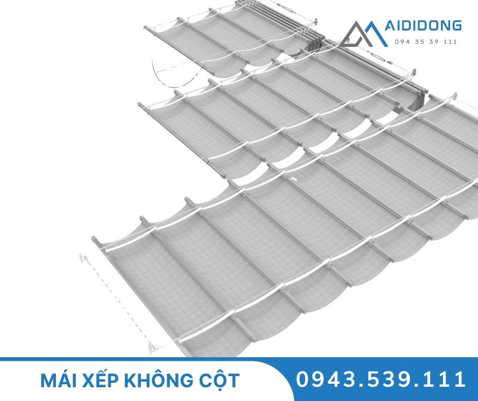 Mái xếp không cột
