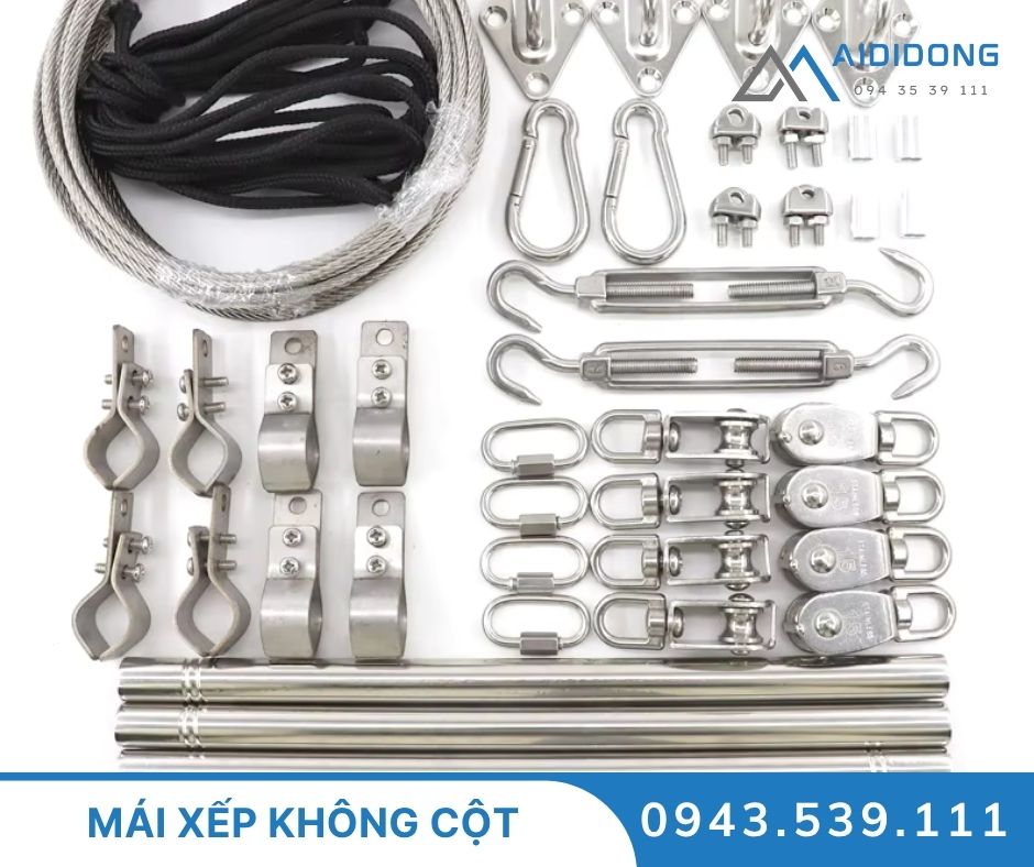 Mái xếp không cột