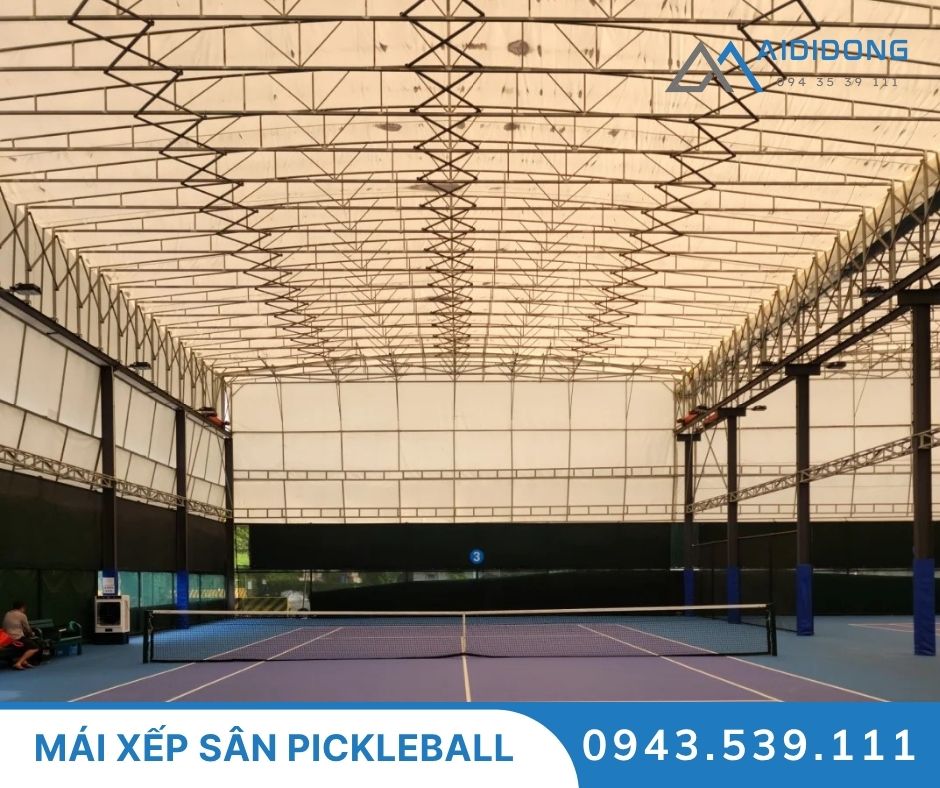 Mái xếp sân Pickleball4