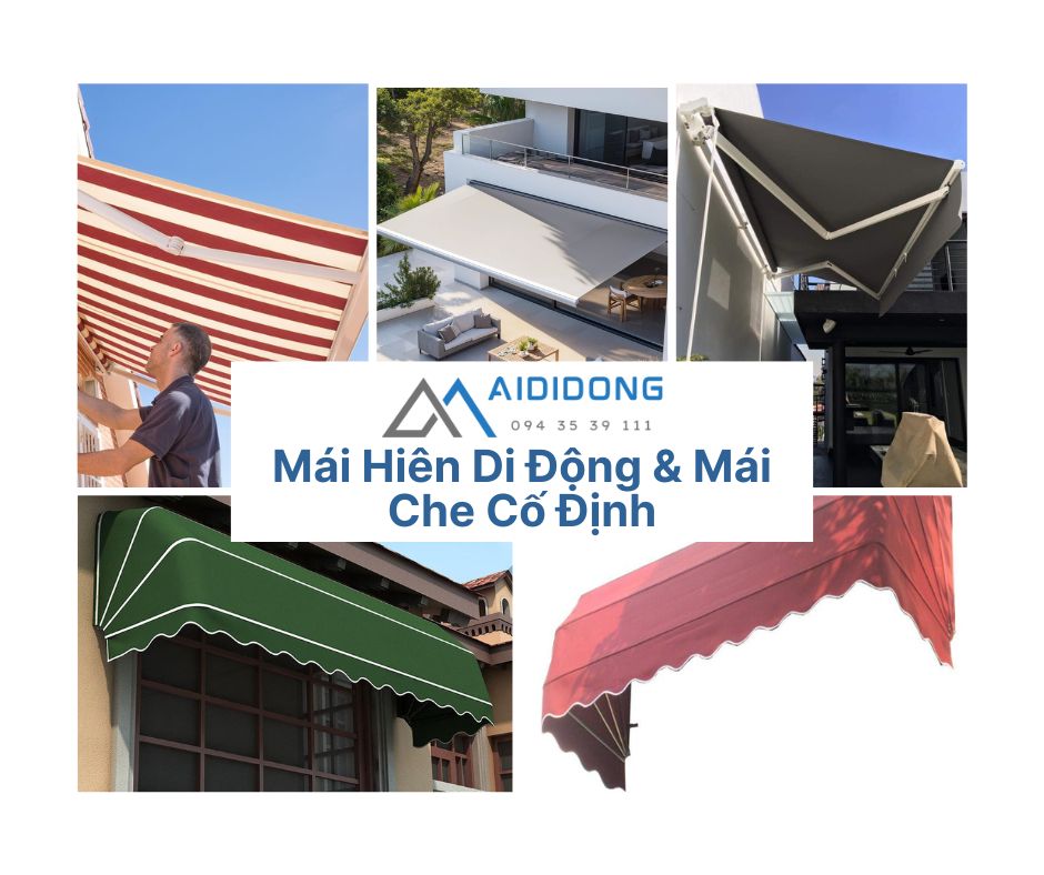 Mái Hiên Di Động & Mái Che Cố Định