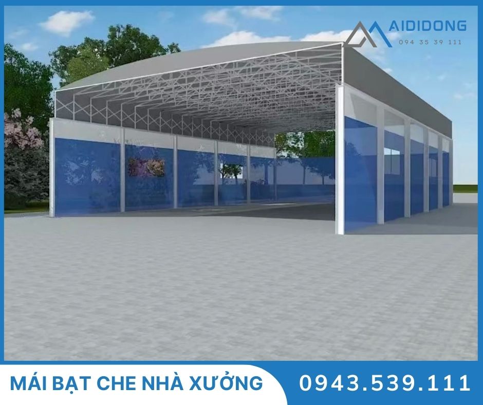 Mái bạt che nhà xưởng (2)