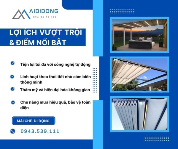 Mái che di động thông mình