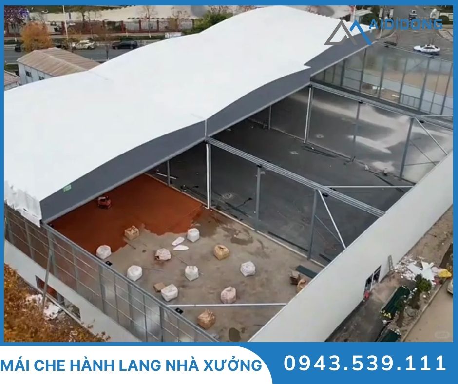 Mái che hành lang nhà xưởng (2)