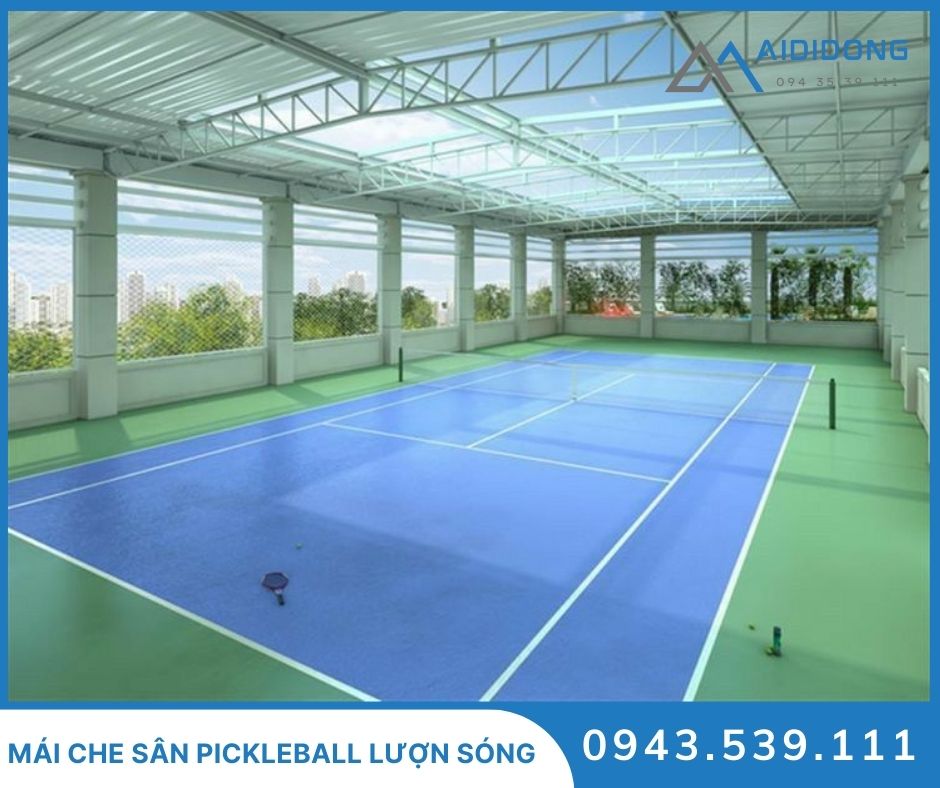 Mái che sân Pickleball lượn sóng (2)