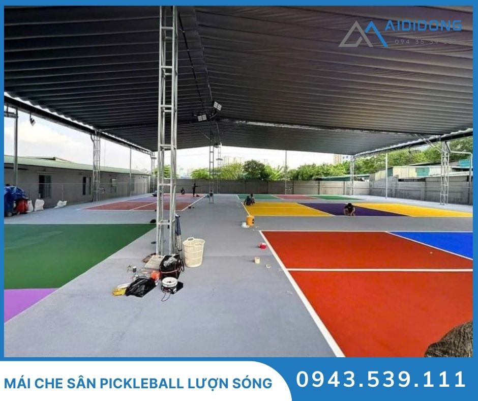 Mái che sân Pickleball lượn sóng (2)