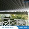 Mái xếp che bể bơi