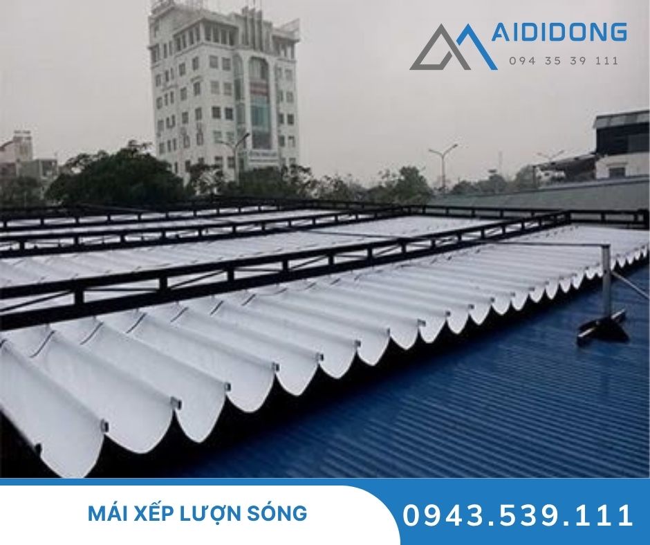 Mái xếp lượn sóng