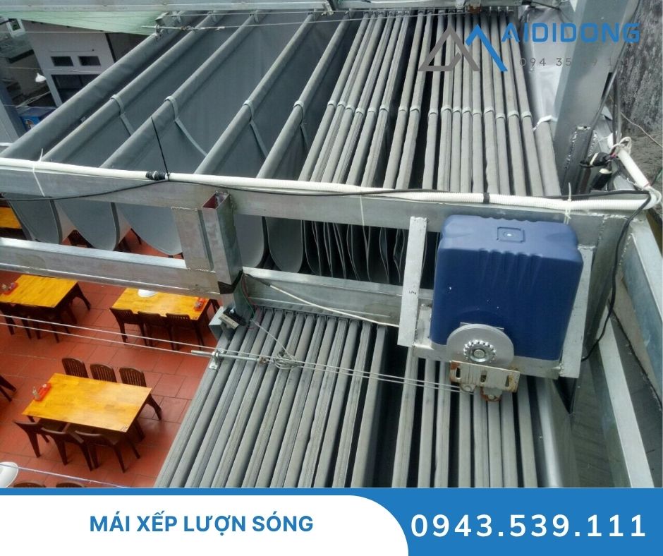 Mái xếp lượn sóng