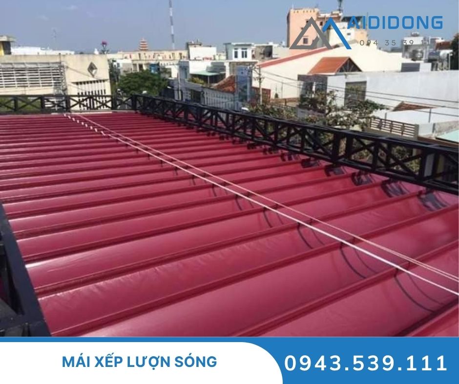 Mái xếp lượn sóng
