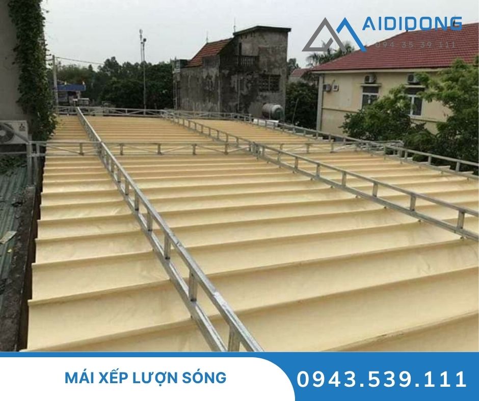 Mái xếp lượn sóng