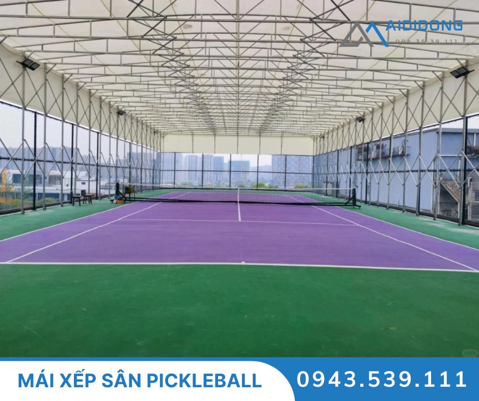 Mái xếp sân pickleball (2)