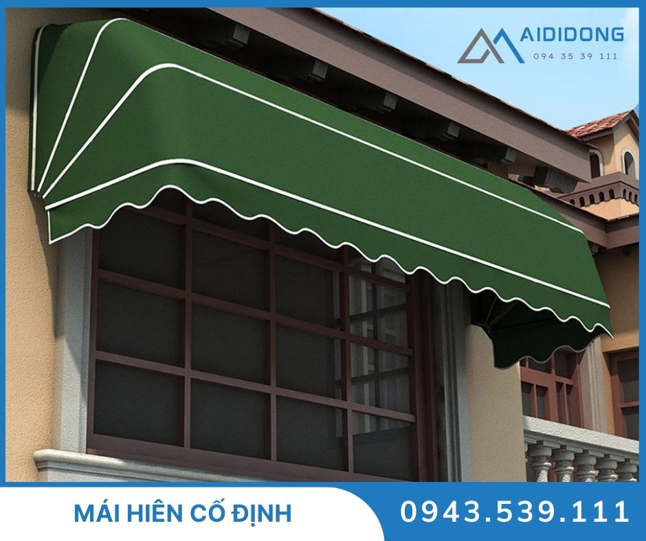 mái hiên cố định