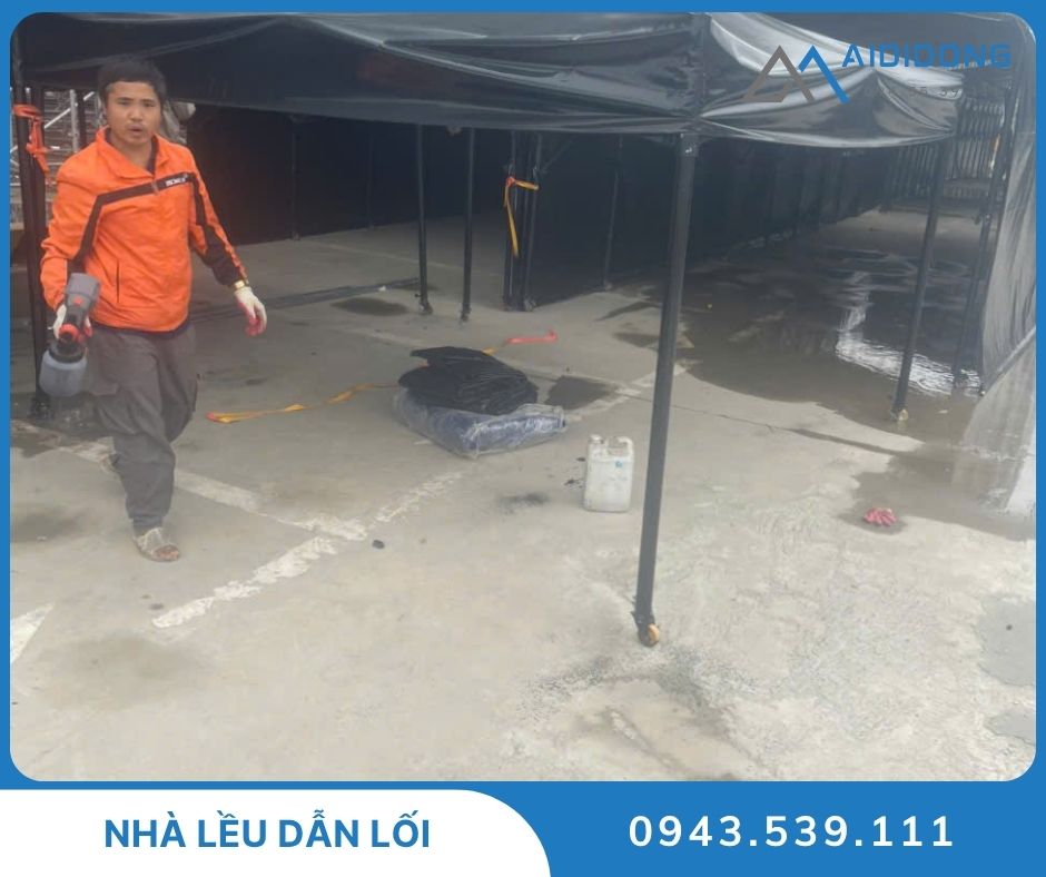 Công trình lắp đặt nhà lều dẫn lối