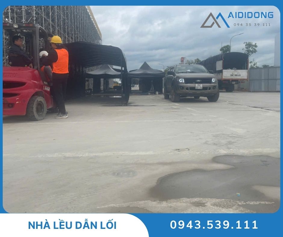 Công trình lắp đặt nhà lều dẫn lối