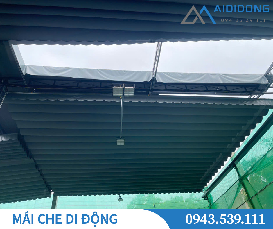 Lắp đặt mái che di động Ninh Bình đẹp và chắc chắn
