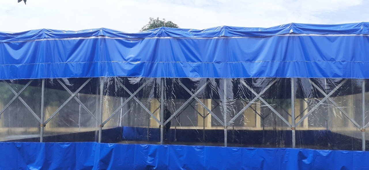Vách nhựa trong suốt của lều bạt 10x10