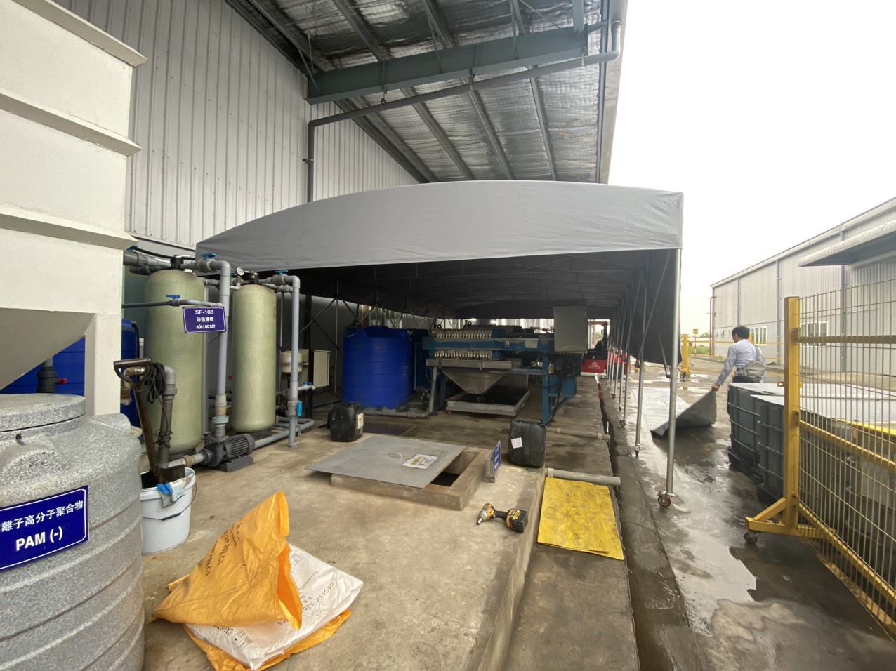 Lều xếp di động 6x10m và 6x11m COAST hoàn thiện tại nhà xưởng
